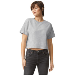 PREMIUM LADY CROP TOP 100% COTTON AMERICAN APPAREL