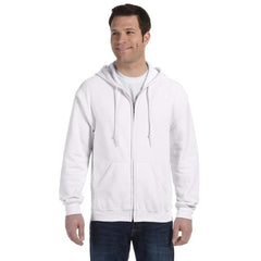 CLASSIC HOODIE ZIP UP 50/50 COTTON POLY BLEND GILDAN