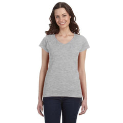 CLASSIC LADY V-NECK T-SHIRT 100% COTTON GILDAN