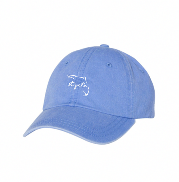 St Pete Embroidered Hat Colorway 3